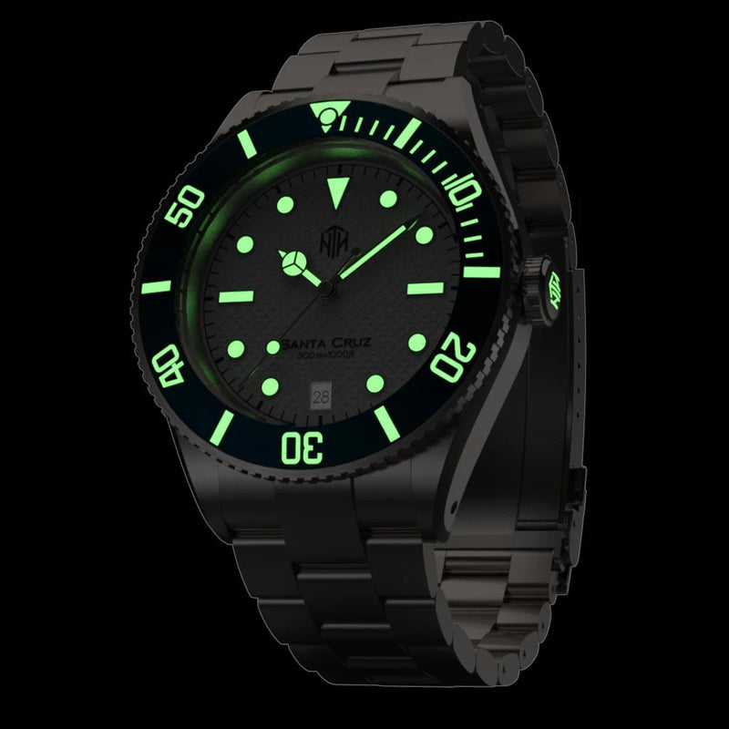 NTH Santa Cruz 300-Meter Hi-Beat Automatic Dive Watch with an AR Sapphire Crystal #WW-NTH-SCWD