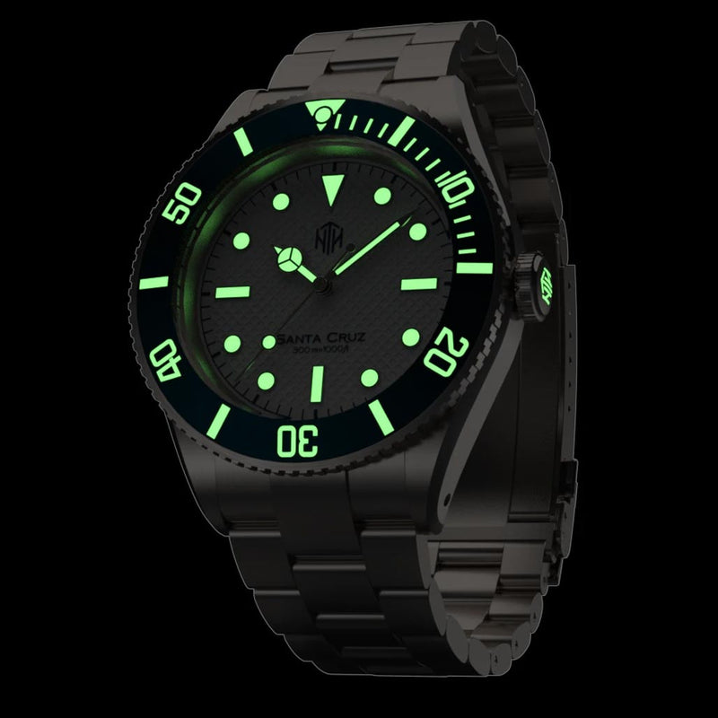 NTH Santa Cruz 300-Meter Hi-Beat Automatic Dive Watch with an AR Sapphire Crystal #WW-NTH-SCWN