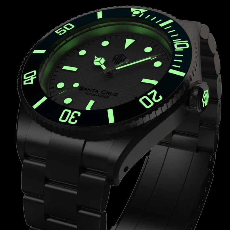 NTH Santa Cruz 300-Meter Hi-Beat Automatic Dive Watch with an AR Sapphire Crystal #WW-NTH-SCWN