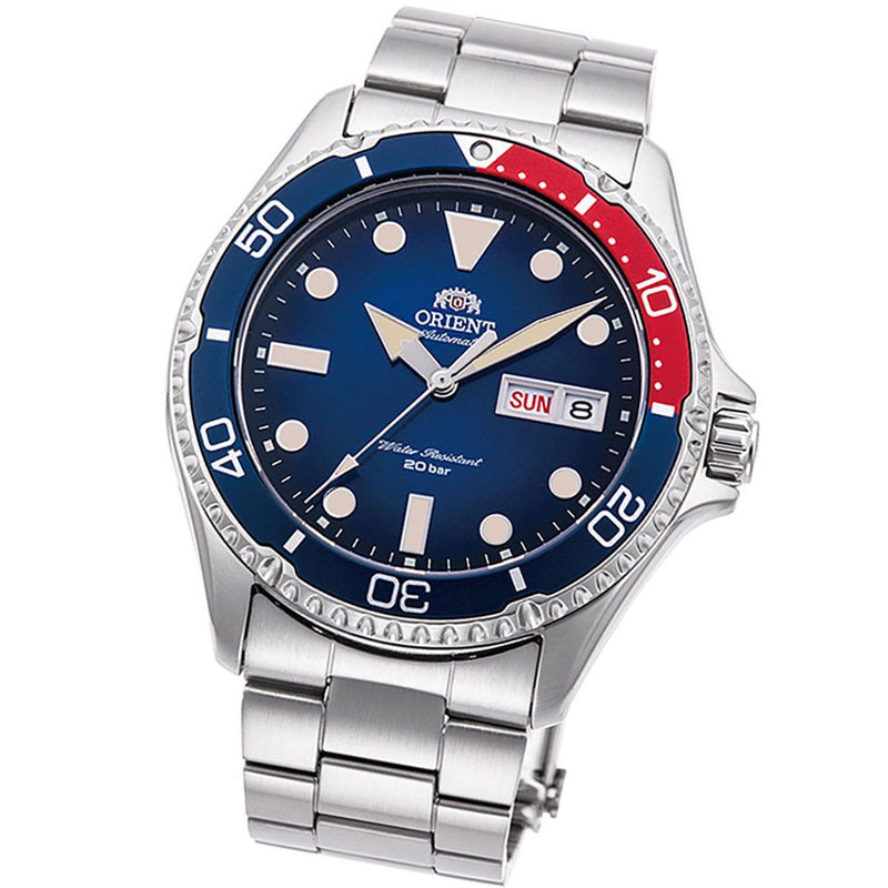 Orient Vintage-Inspired "Pepsi" Automatic Dive Watch with a Blue Dial #RA-AA0812L19B