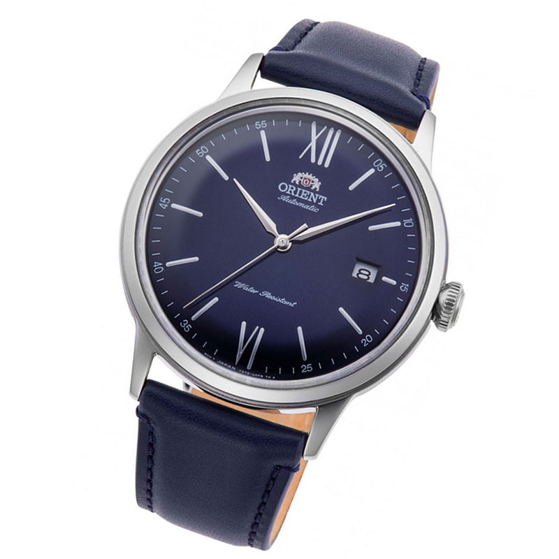 Orient Automatic Dress Watch with Blue Dial and Leather Strap #RA-AC0021L10B