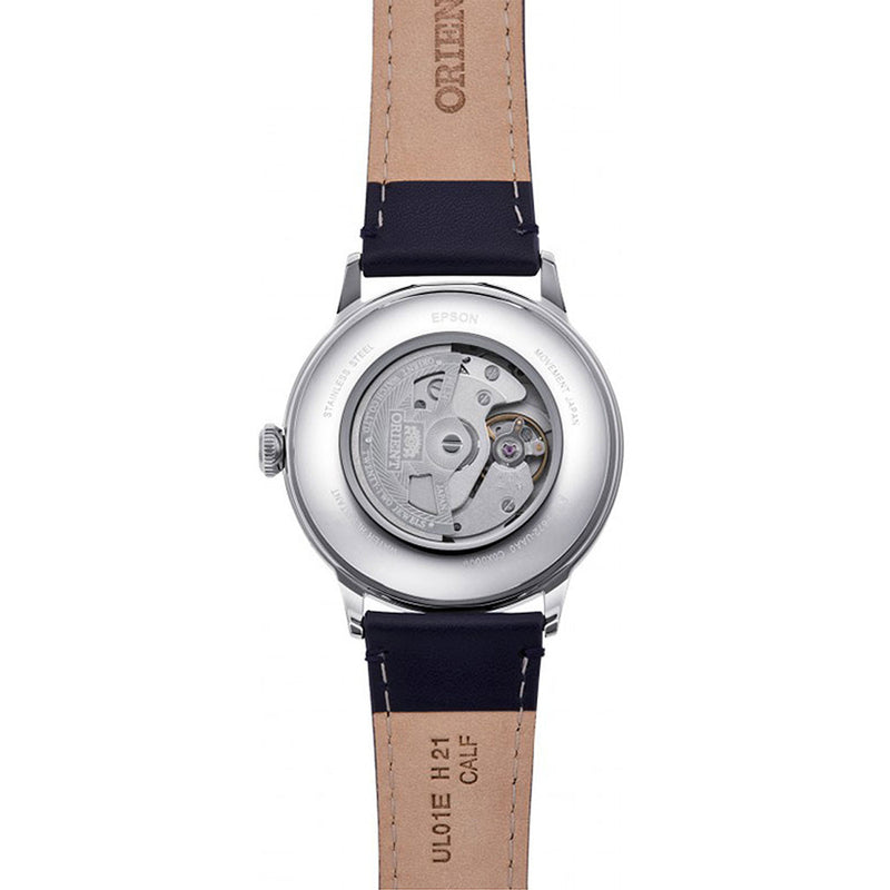 Orient Automatic Dress Watch with Blue Dial and Leather Strap #RA-AC0021L10B