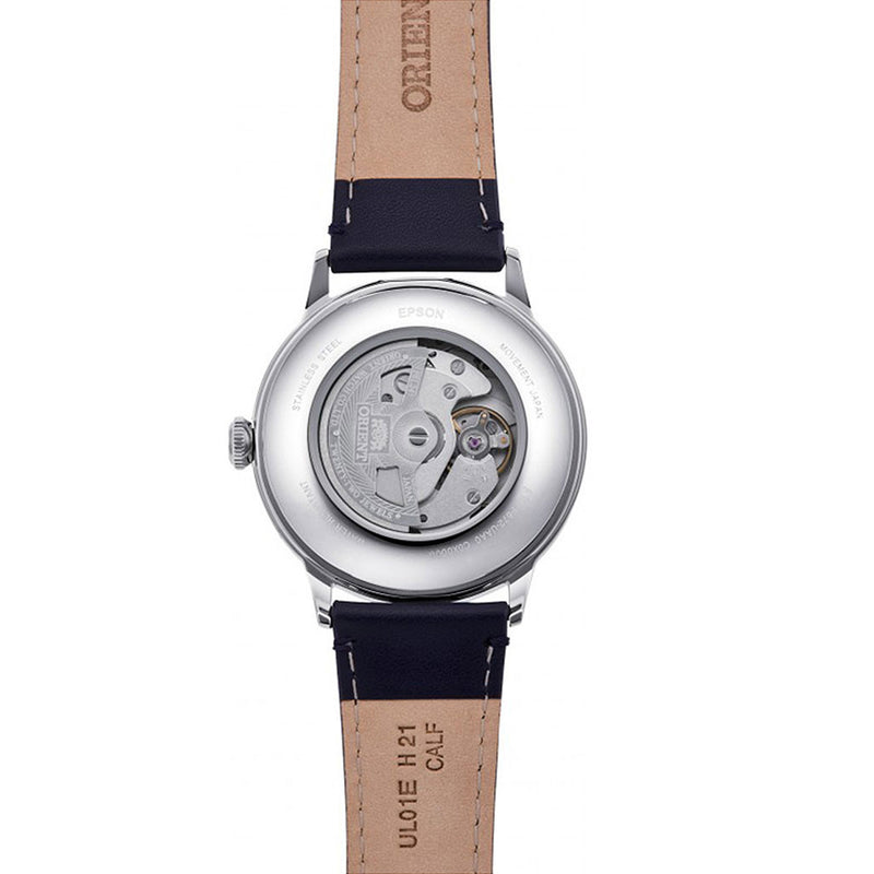 Orient Automatic Dress Watch with White Dial and Leather Strap #RA-AC0022S10B