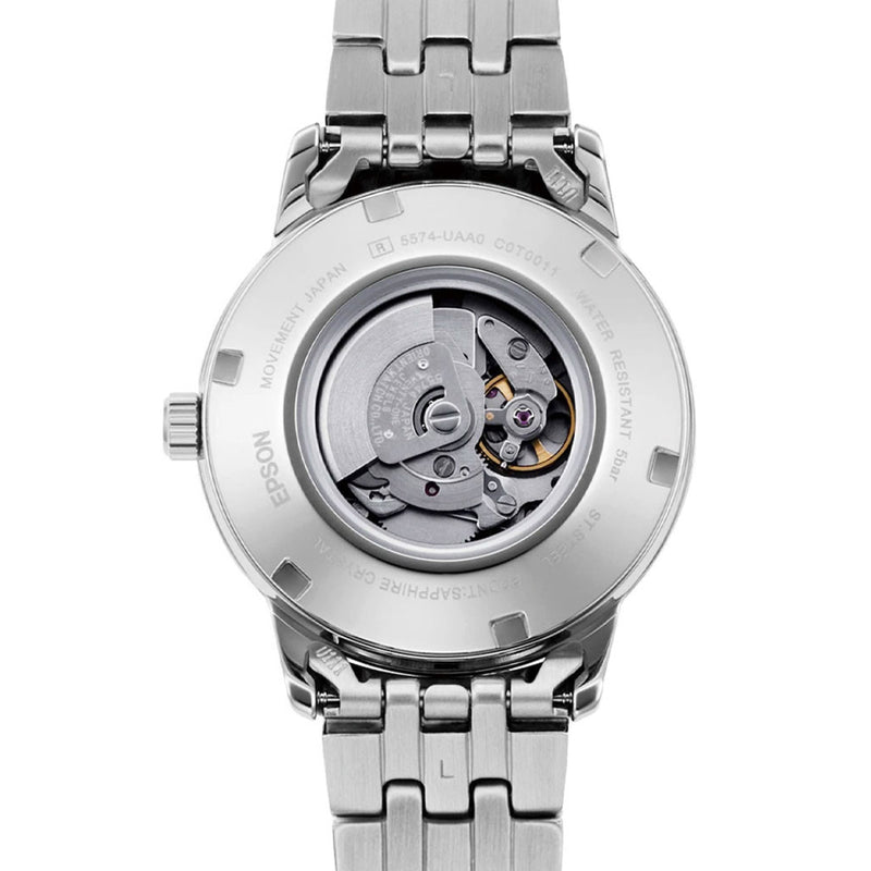 Orient 32mm Symphony Automatic Dress Watch with White Dial, Stainless Steel Bracelet #RA-NR2003S10B
