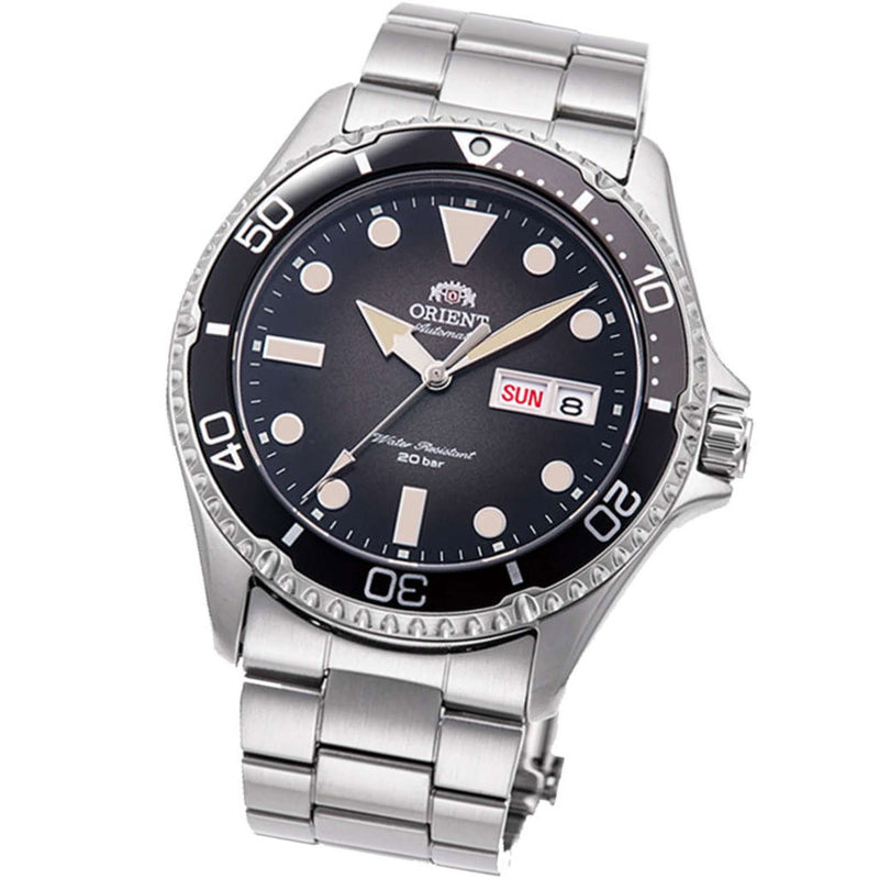 Orient Vintage-Inspired Automatic Dive Watch with a Black Gradient Dial #RA-AA0810N19B