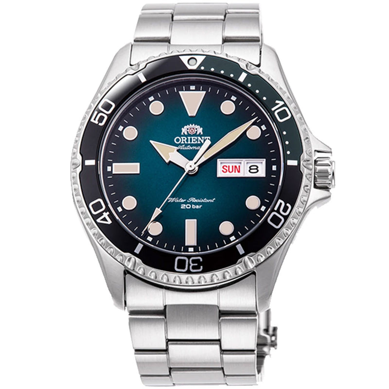 Orient Vintage-Inspired Automatic Dive Watch with a Green Gradient Dial #RA-AA0811E19B