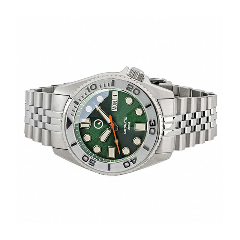 Islander 38mm Automatic Dive Watch with Bracelet, Double-Domed AR Sapphire Crystal, and Embossed Ceramic Bezel Insert #ISL-73