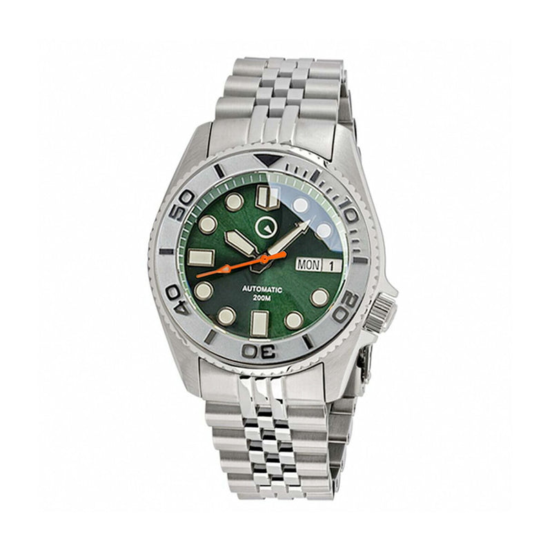 Islander 38mm Automatic Dive Watch with Bracelet, Double-Domed AR Sapphire Crystal, and Embossed Ceramic Bezel Insert #ISL-73