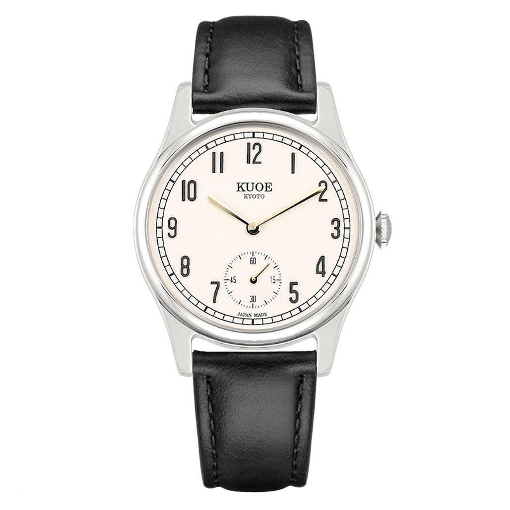 KUOE OLD SMITH 90-001 CASSIS Dバックル KUOE Old Smith 90-001 Quartz 35mm Dress Watch #OS90001-AGD-O-BK-SA