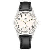 KUOE Old Smith 90-001 Quartz 35mm Dress Watch #OS90001-AGD-O-BK-SA
