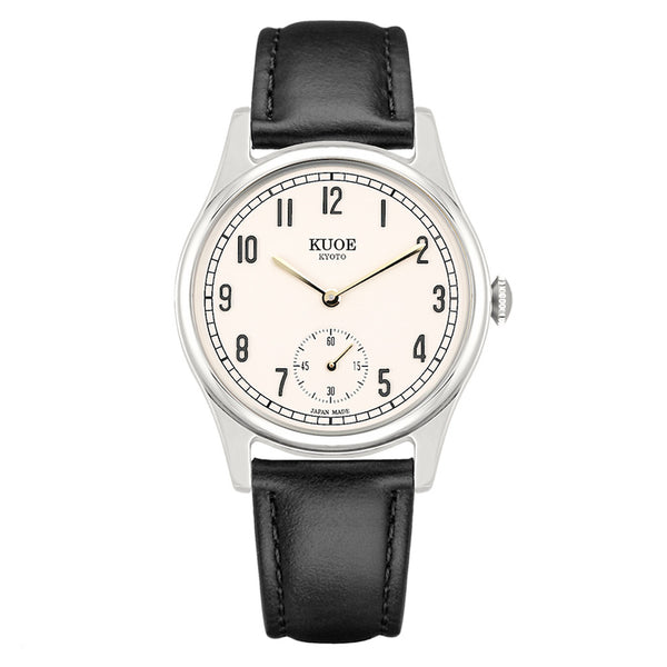 KUOE Old Smith 90-001 Quartz 35mm Dress Watch #OS90001-AGD-O-BK-SA