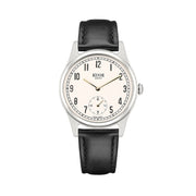 KUOE Old Smith 90-001 Quartz 35mm Dress Watch #OS90001-AGD-O-BK-SA