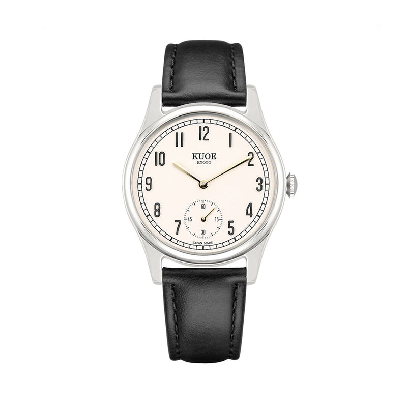 KUOE Old Smith 90-001 Quartz 35mm Dress Watch #OS90001-AGD-O-BK-SA