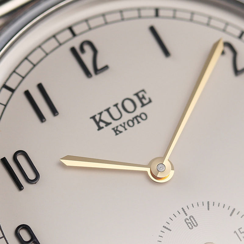 KUOE Old Smith 90-001 Quartz 35mm Dress Watch #OS90001-AGD-O-BK-SA