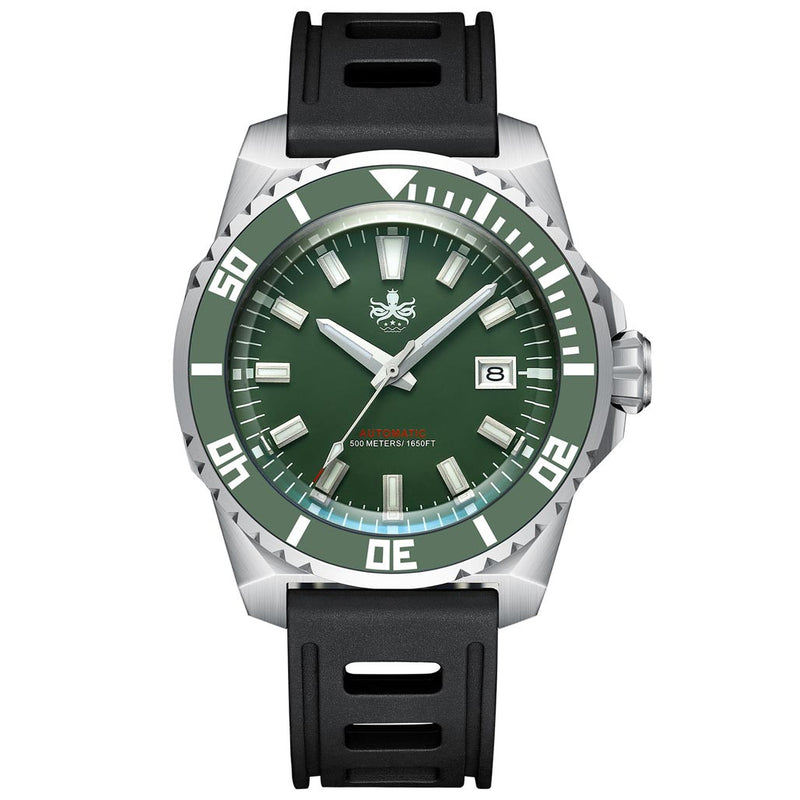 PHOIBOS Leviathan 500-Meter Automatic Dive Watch with Stainless Steel Case, AR Sapphire Crystal #PY032A