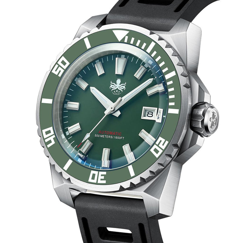 PHOIBOS Leviathan 500-Meter Automatic Dive Watch with Stainless Steel Case, AR Sapphire Crystal #PY032A