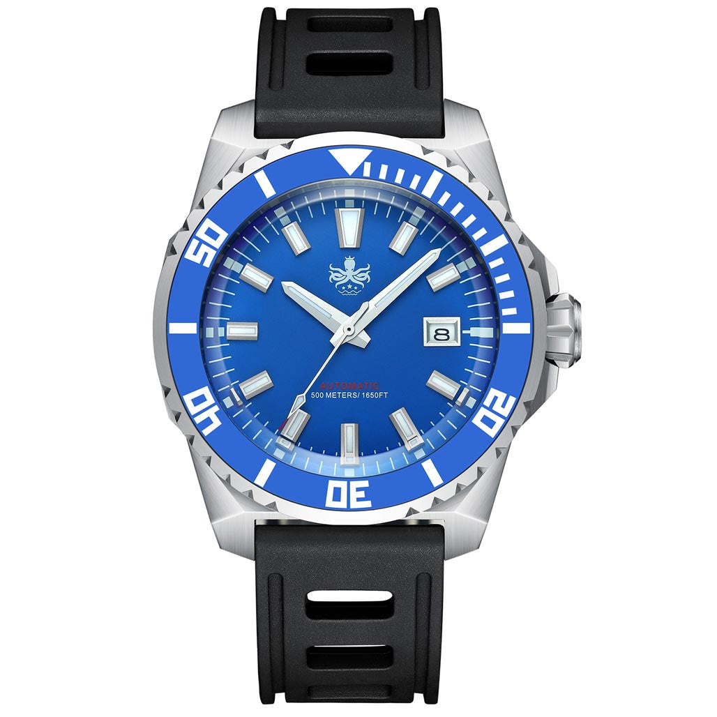 PHOIBOS Leviathan 500-Meter Automatic Dive Watch with Stainless