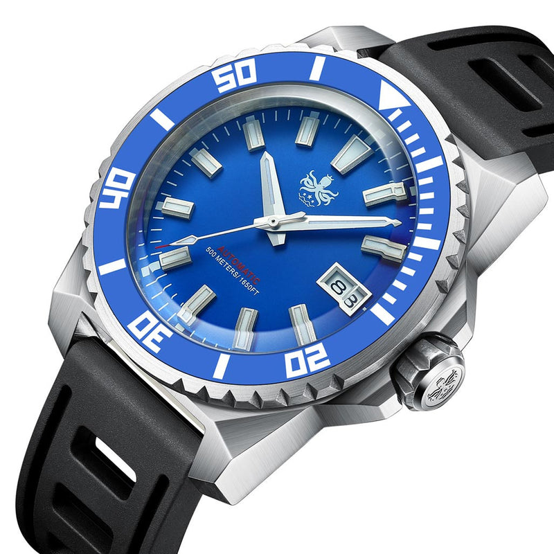 PHOIBOS Leviathan 500-Meter Automatic Dive Watch with Stainless Steel Case, AR Sapphire Crystal #PY032B