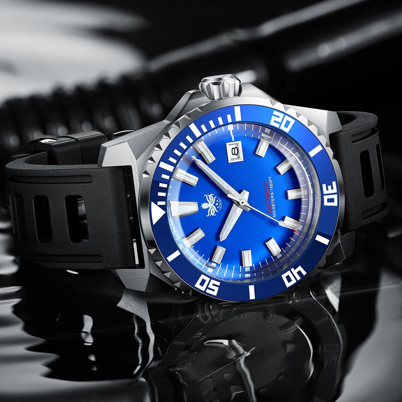PHOIBOS Leviathan 500-Meter Automatic Dive Watch with Stainless Steel Case, AR Sapphire Crystal #PY032B