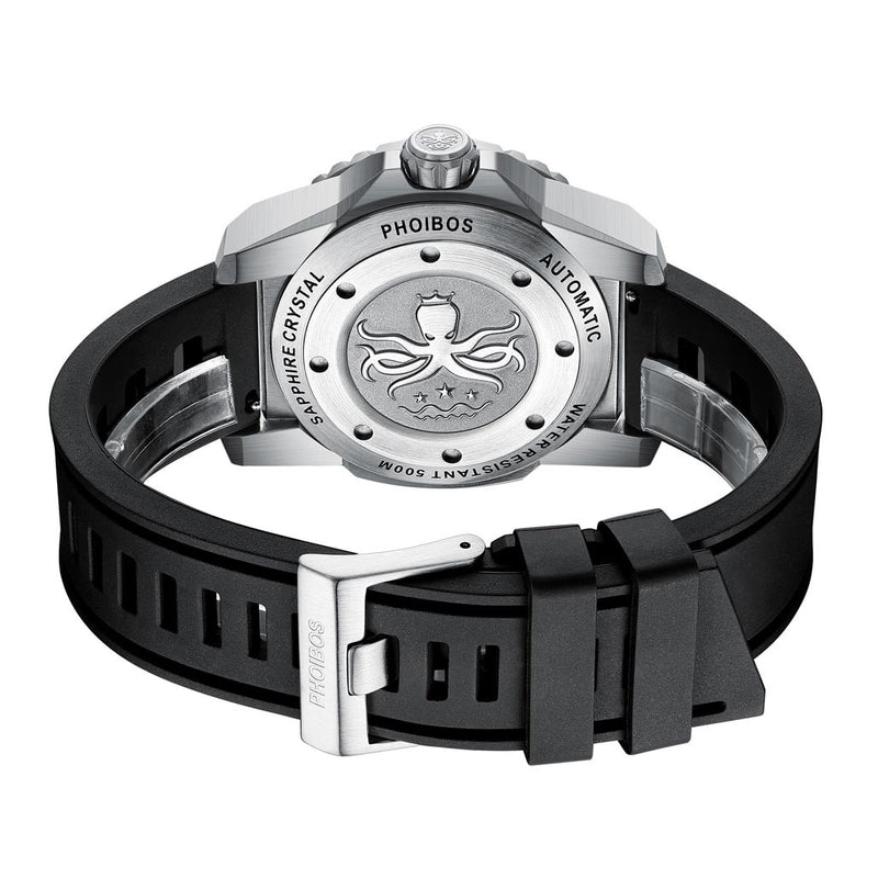 PHOIBOS Leviathan 500-Meter Automatic Dive Watch with Stainless Steel Case, AR Sapphire Crystal #PY032C