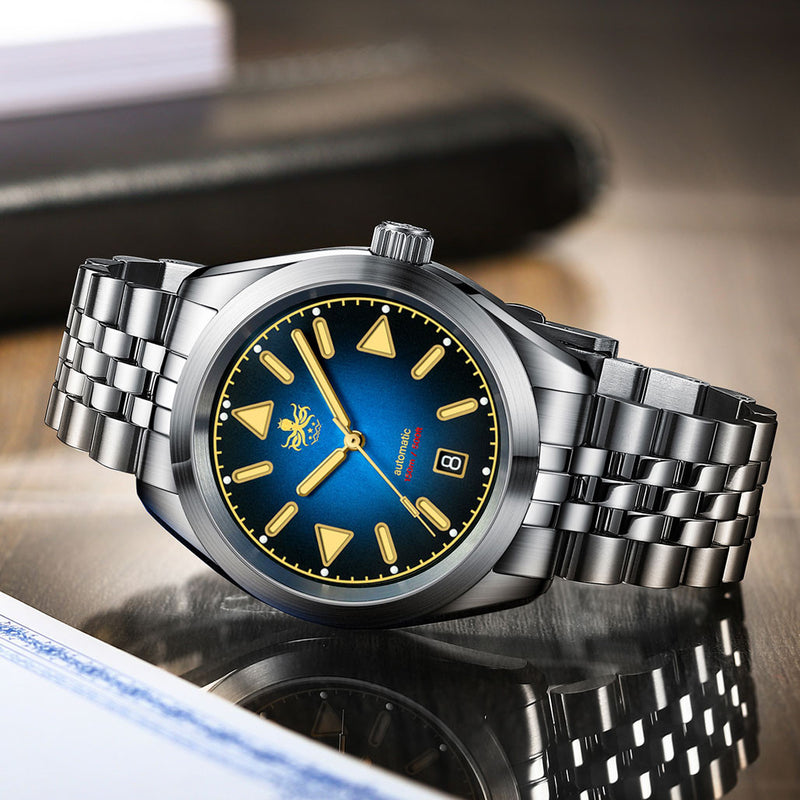 PHOIBOS Nebula Hi-Beat Automatic Watch with Sandwich Dial, AR Sapphire Crystal #PY030C