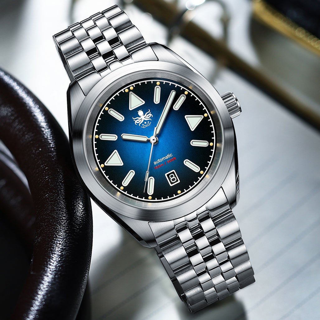 PHOIBOS Nebula Hi-Beat Automatic Watch with Sandwich Dial, AR