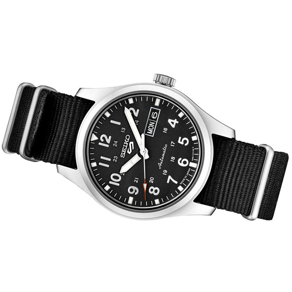 Seiko 5 Sports 24-Jewel Automatic Watch with Black Dial #SRPG37