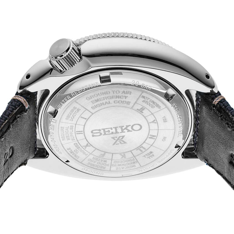 Seiko Prospex Automatic Dive Watch with Blue Dial and Blue Canvas Strap #SRPG15