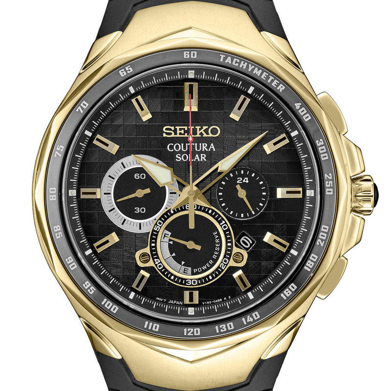 Seiko Coutura Solar Powered Chronograph with Sapphire Crystal #SSC810