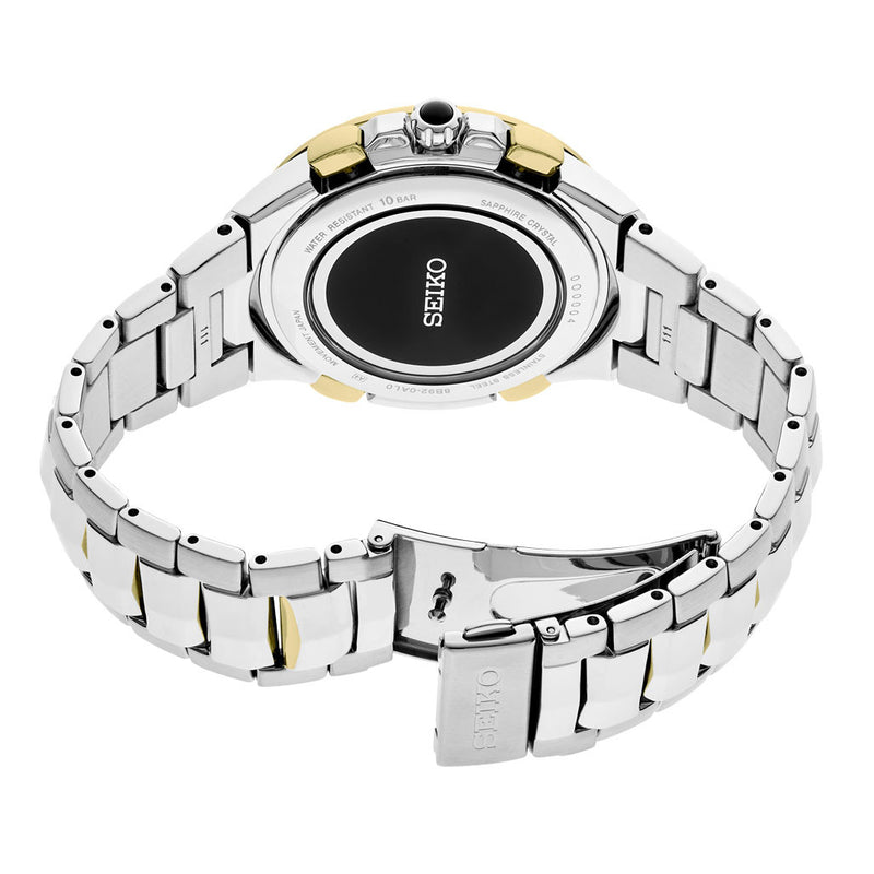 Seiko Coutura Radio Sync Solar Chronograph Two-Tone Mens Watch #SSG022