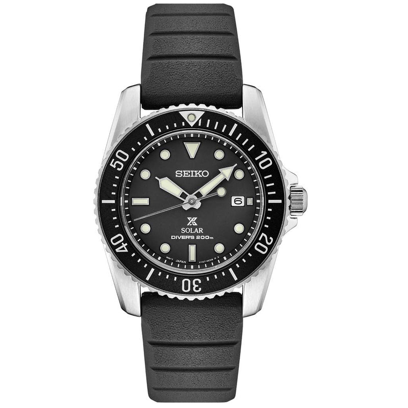 Seiko 38mm Prospex Solar Powered Dive Watch with 10-Month Power Reserve #SNE573