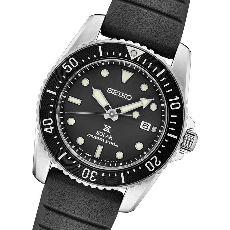 Seiko 38mm Prospex Solar Powered Dive Watch with 10-Month Power Reserve #SNE573
