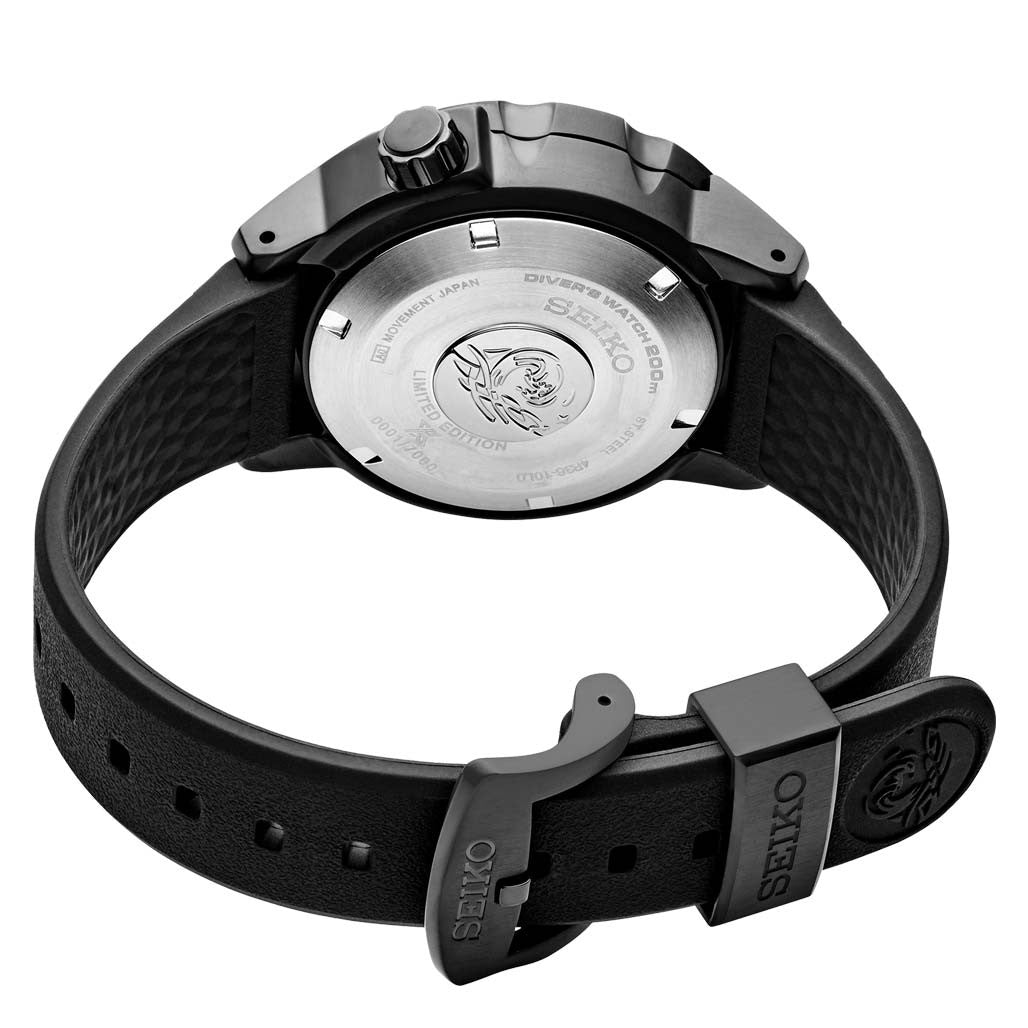 Seiko Limited Edition Black Ion Monster Automatic with Rubber Dive