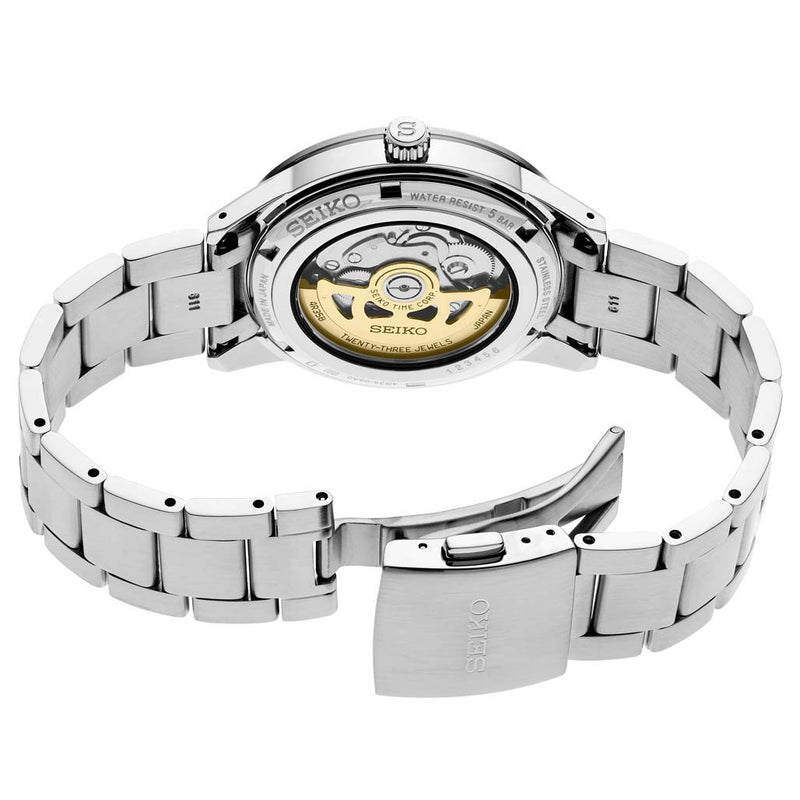 Seiko Presage Automatic Sporty Dress Watch with 41mm Case, and Hardlex Box Crystal #SRPG03