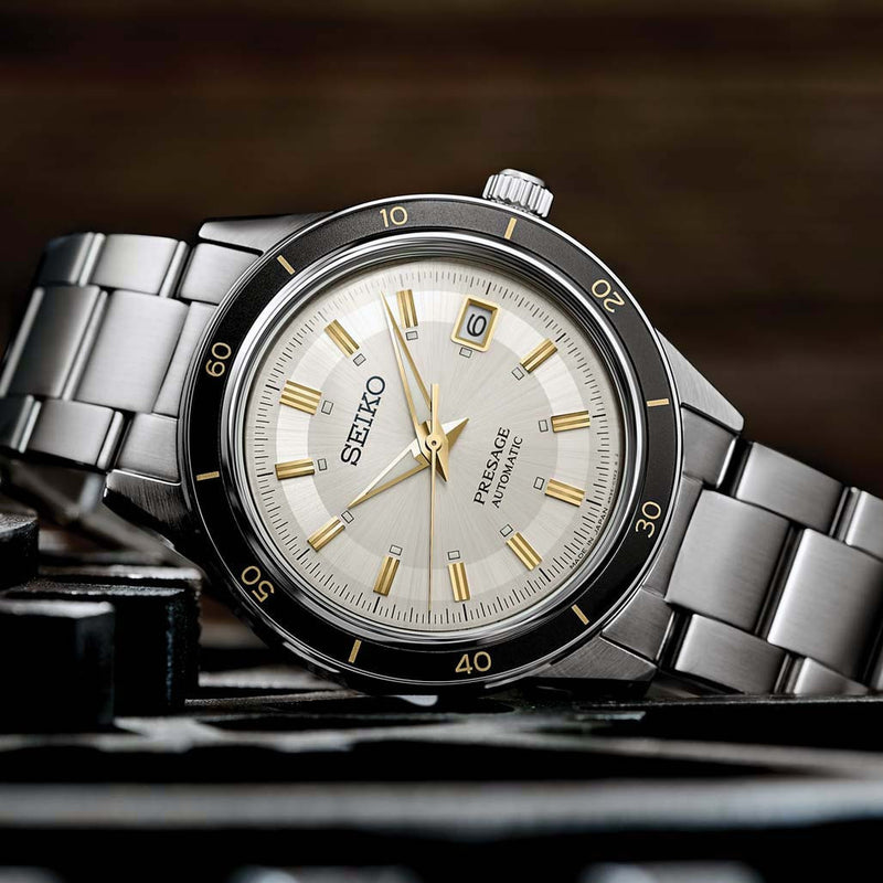 Seiko Presage Automatic Sporty Dress Watch with 41mm Case, and Hardlex Box Crystal #SRPG03