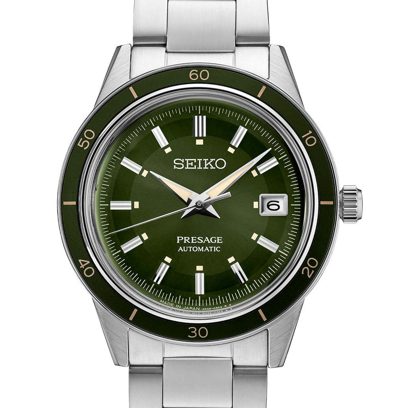 Seiko Presage Automatic Sporty Dress Watch with 41mm Case, and Hardlex Box Crystal #SRPG07