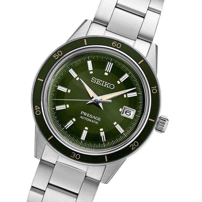 Seiko Presage Automatic Sporty Dress Watch with 41mm Case, and Hardlex Box Crystal #SRPG07