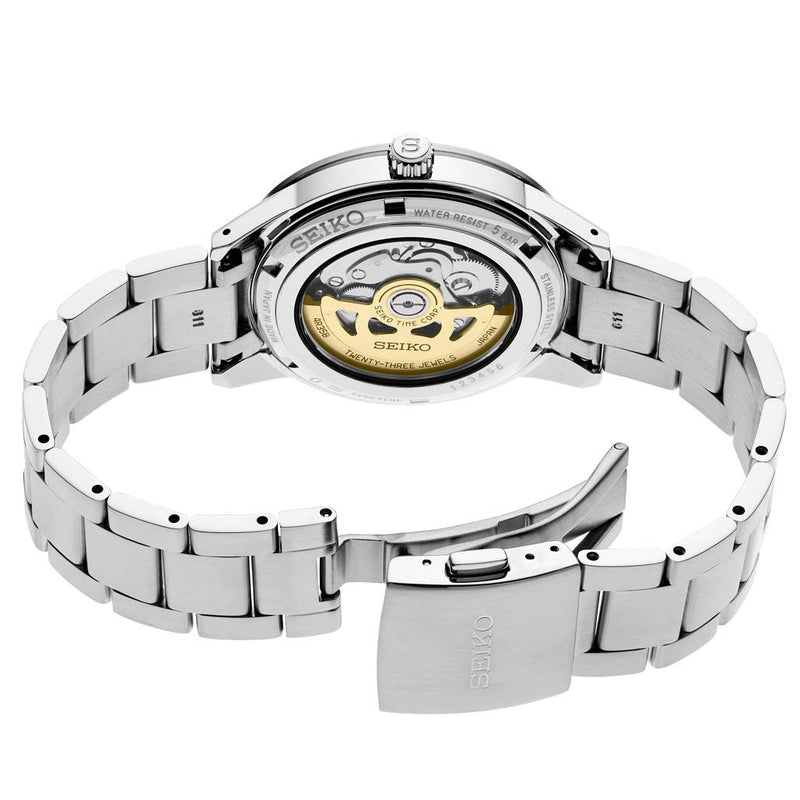 Seiko Presage Automatic Sporty Dress Watch with 41mm Case, and Hardlex Box Crystal #SRPG07