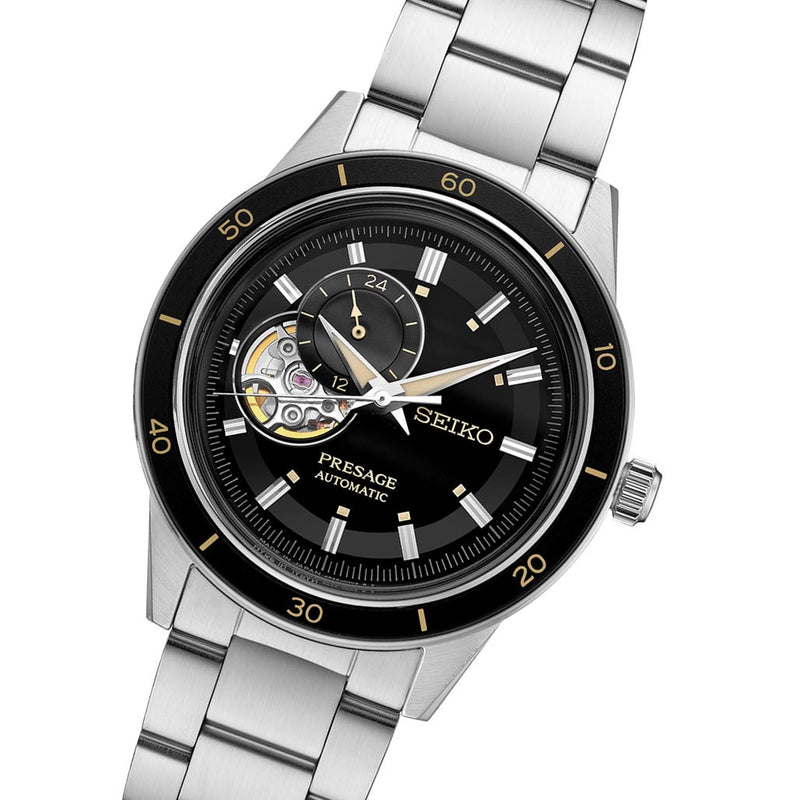 Seiko Presage Automatic Open-Heart Watch with 24-Hr Sub-Dial and 40mm Case  #SSA425