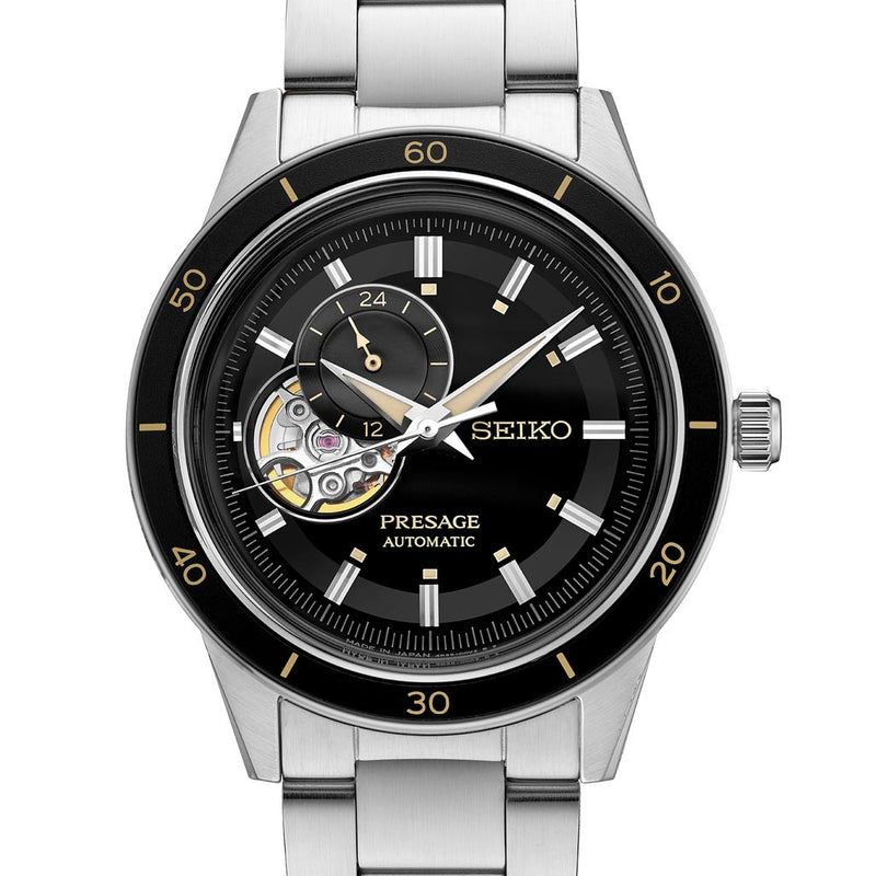 Seiko Presage Automatic Open-Heart Watch with 24-Hr Sub-Dial and 40mm Case  #SSA425