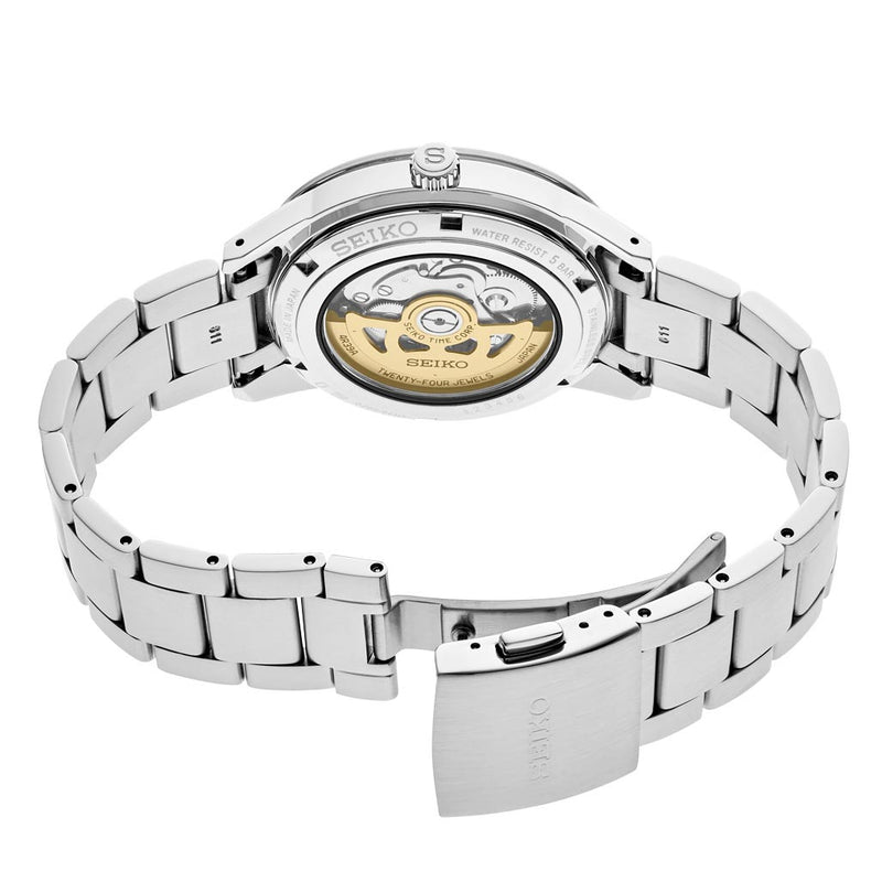 Seiko Presage Automatic Open-Heart Watch with 24-Hr Sub-Dial and 40mm Case  #SSA425
