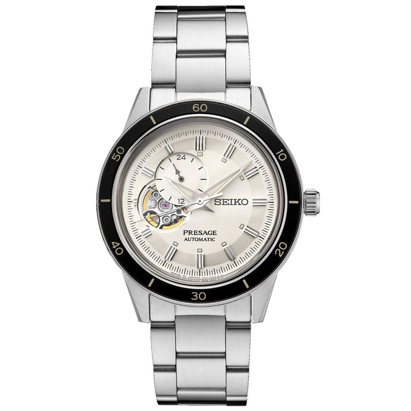 Seiko Presage Automatic Open-Heart Watch with 24-Hr Sub-Dial and 40mm Case  #SSA423