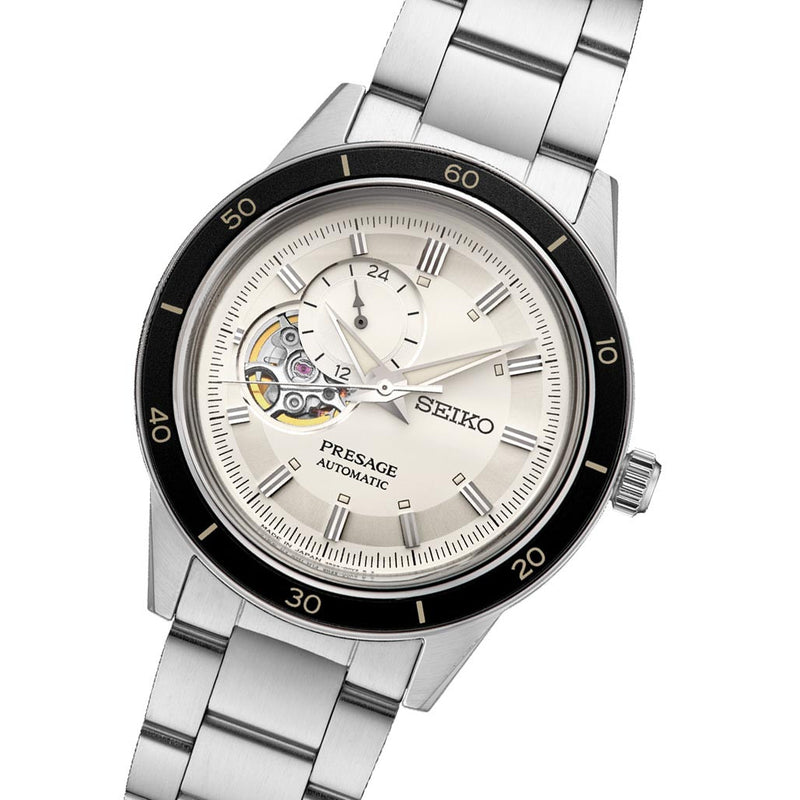 Seiko Presage Automatic Open-Heart Watch with 24-Hr Sub-Dial and 40mm Case  #SSA423