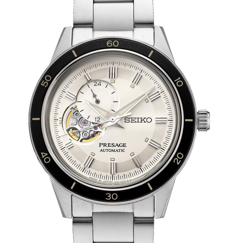Seiko Presage Automatic Open-Heart Watch with 24-Hr Sub-Dial and 40mm Case  #SSA423