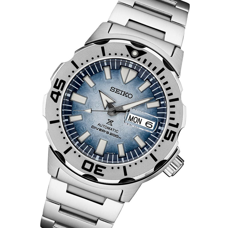 Seiko Prospex Save The Ocean, Special Edition “Antarctica” Monster Dive Watch #SRPG57
