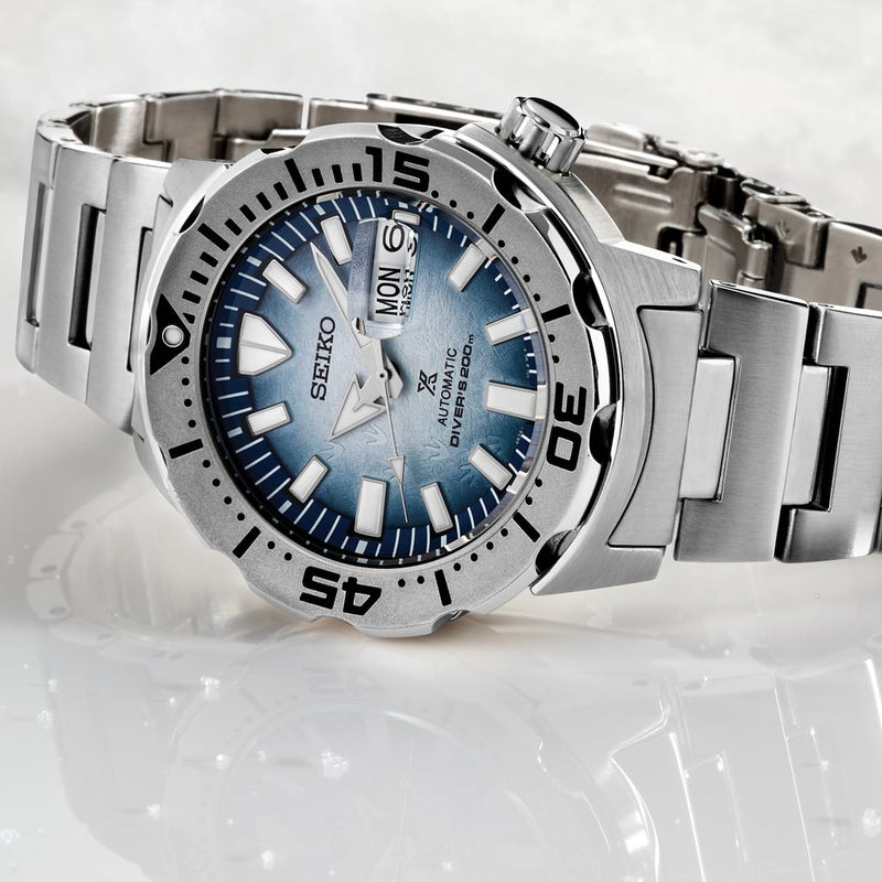 Seiko Prospex Save The Ocean, Special Edition “Antarctica” Monster Dive Watch #SRPG57