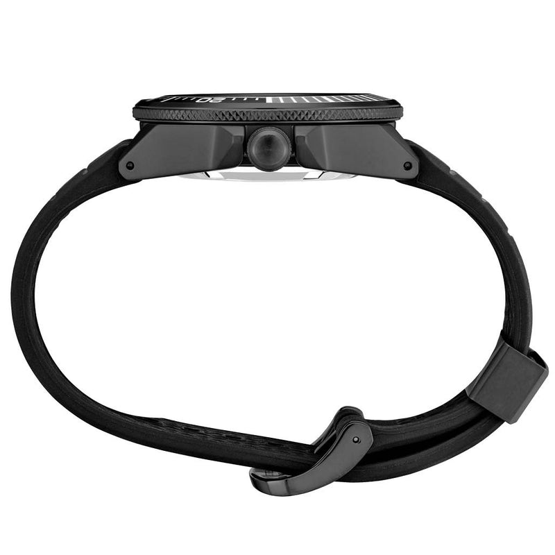 Seiko Samurai Prospex Automatic Dive Watch with Black Ion Plated Case and Rubber Dive Strap #SRPH11