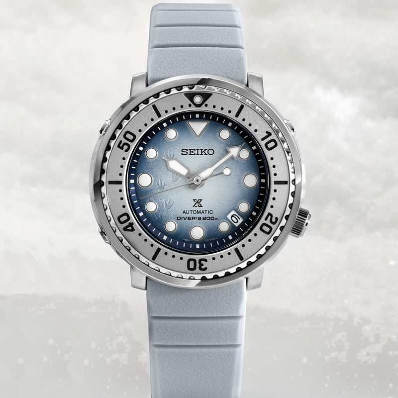 Seiko Prospex Save The Ocean, Special Edition Baby Tuna "Antarctica" Dive Watch #SRPG59