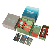 Spinnaker Hass x MCS Grey and Turqoise Dive Watch #SP-5104-11 box