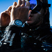Spinnaker Hass x MCS Grey and Turqoise Dive Watch #SP-5104-11 wrist